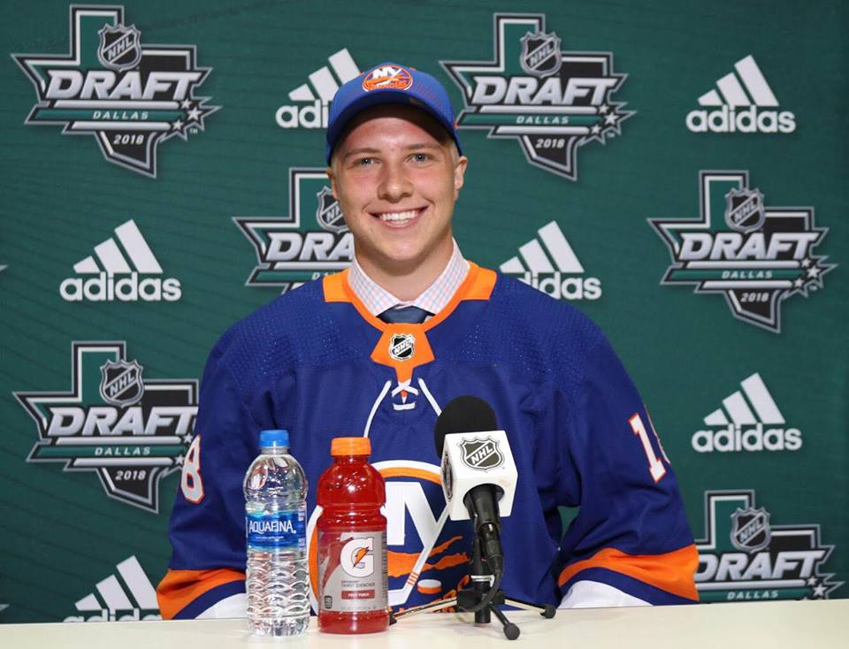 Saginaw Spirit players Blade Jenkins and Damien Giroux; along with 2016